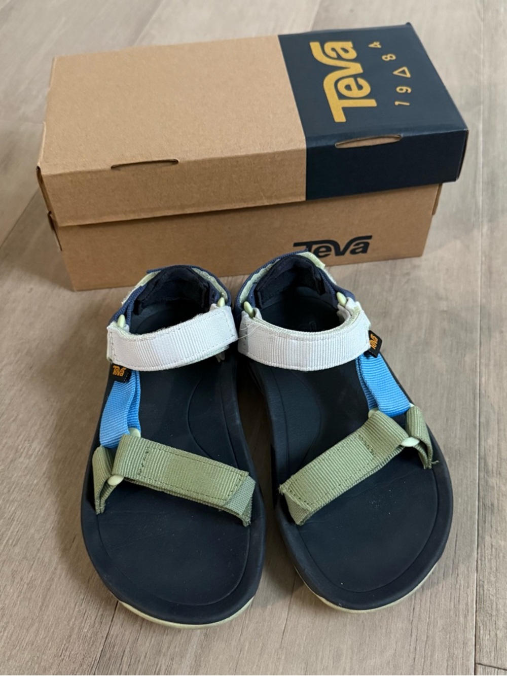 Teva Hurricane XLT2 Little Kids Sandal - Green Blue Gray